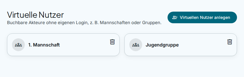 Buchen für Mannschaften & Gruppen